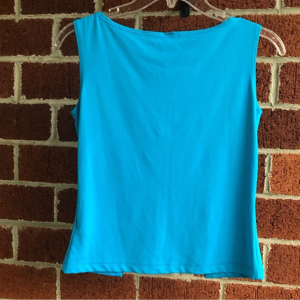 Forever 21 blue top w/belly button cut out Size L —#086 - Picture 13 of 13